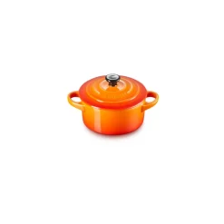 Mini cocotte de cerámica gres esmaltada, color volcánico, 10 cm - Le Creuset