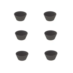 6 mini moldes para muffins de silicona platino para freidora de aire - Silikomart