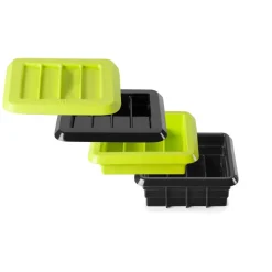 Molde de silicona para barritas con 3 bandejas encajables, tapa y 2 estuches - Ibili