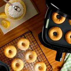 Molde de silicona platino para donuts en freidora de aire - Lekue