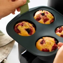 Molde de silicona platino para muffins en freidora de aire - Lekue