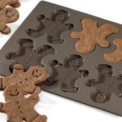 Molde galletas de jengibre, de silicona platino - Lurch