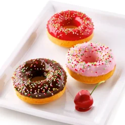 Molde para donuts, de silicona platino - Silikomart