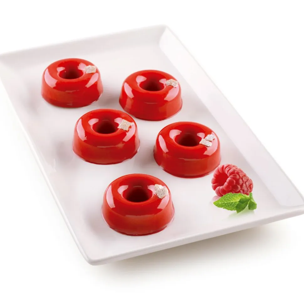 Molde para mini donuts de silicona platino - Silikomart