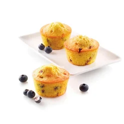 Molde para muffins de silicona platino - Silikomart