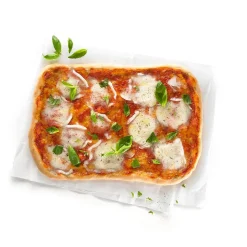Molde perforado de silicona platino para pizzas, rectangular - Lekue