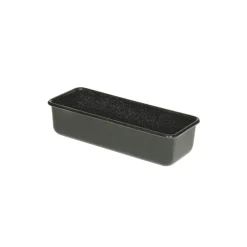 Molde rectangular de acero esmaltado negro 30 cm, 1,7 litros - Riess