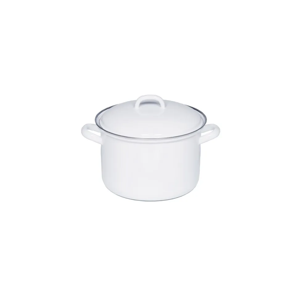 Olla alta con tapa, de acero esmaltado, Classic, 3,5 litros - Riess