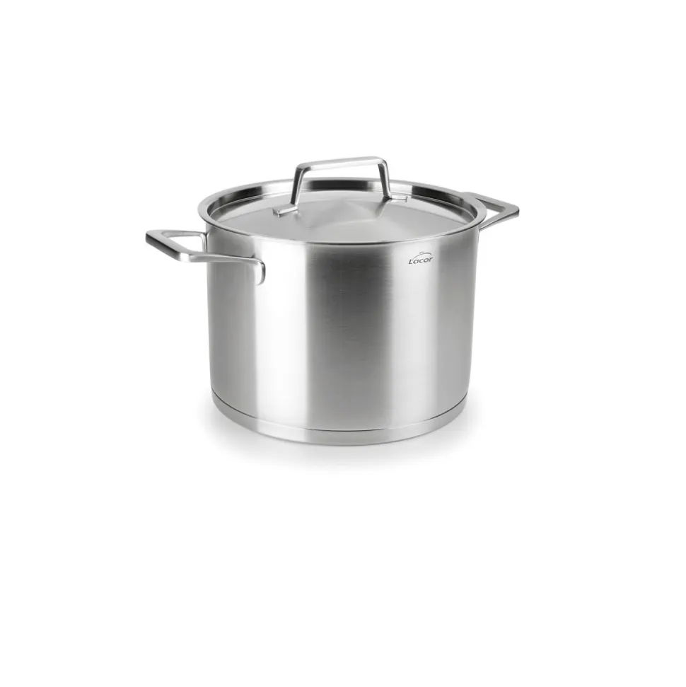 Olla alta de acero inoxidable con tapa de acero, foodie, 16 cm - Lacor