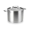 Olla alta de acero inoxidable con tapa de acero, foodie, 26 cm - Lacor