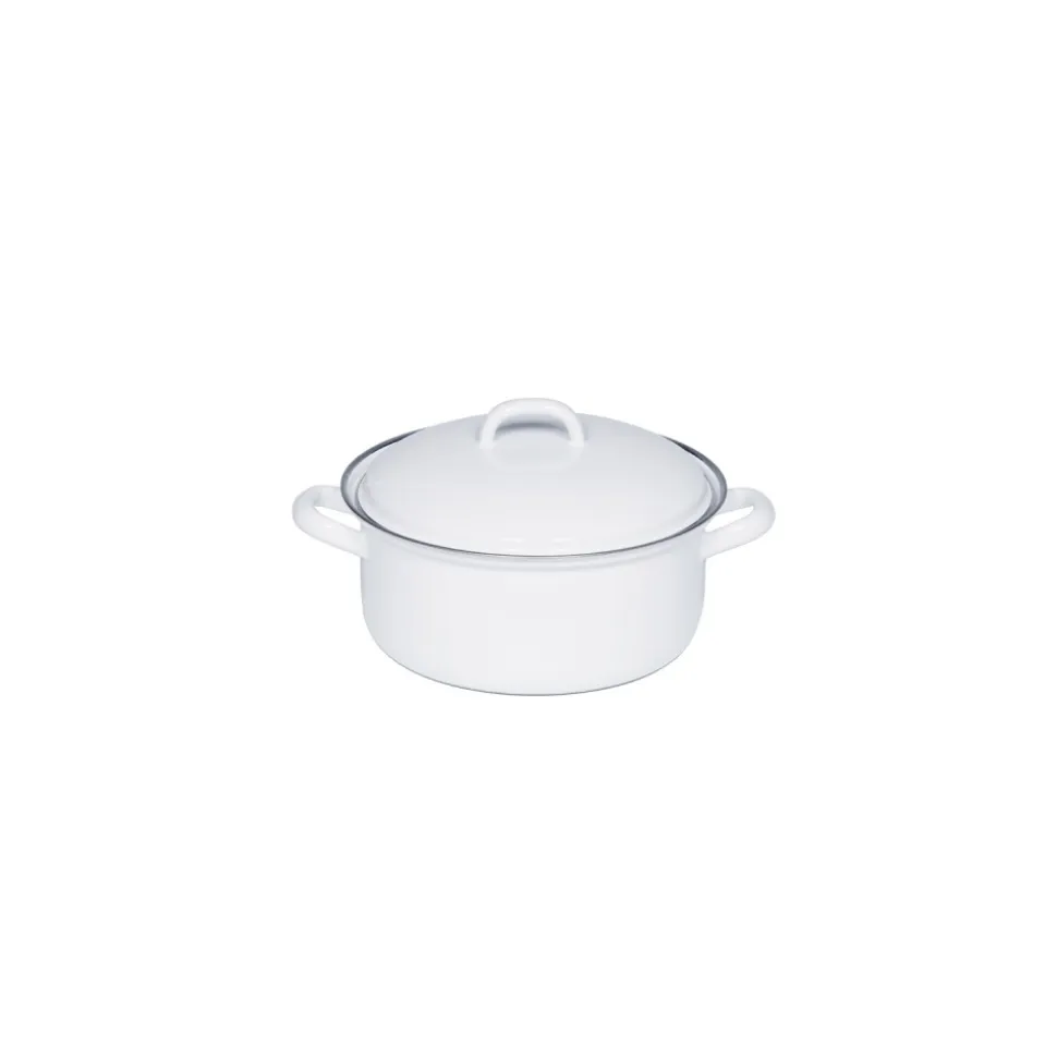 Olla con tapa, de acero esmaltado, Classic, 2 litros - Riess