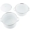 Olla con vaporera y tapa de acero esmaltado, Classic, 18 cm - Riess