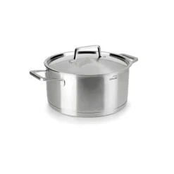 Olla de acero inoxidable con tapa de acero, foodie, 24 cm - Lacor