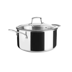 Olla de acero inoxidable con tapa, trichef, 24 cm - Lacor