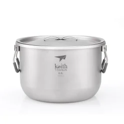 Olla de titanio con tapa, 6 litros - Keith