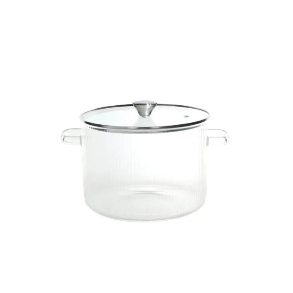 Olla de vidrio borosilicato con tapa, 1,5 l - Brandani