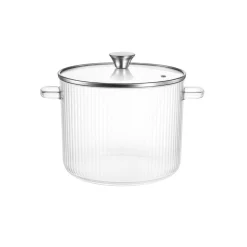 Olla de vidrio borosilicato con tapa, 3,5 l - Brandani