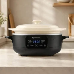 Olla multifunción eléctrica con recipiente de cerámica, 3,8 l - Espressions