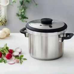 Olla rápida de acero inoxidable Sicuro, 4 l - Lacor