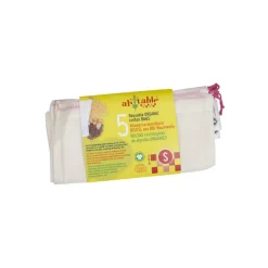 Pack 5 bolsas de algodón orgánico pequeñas - Ah table