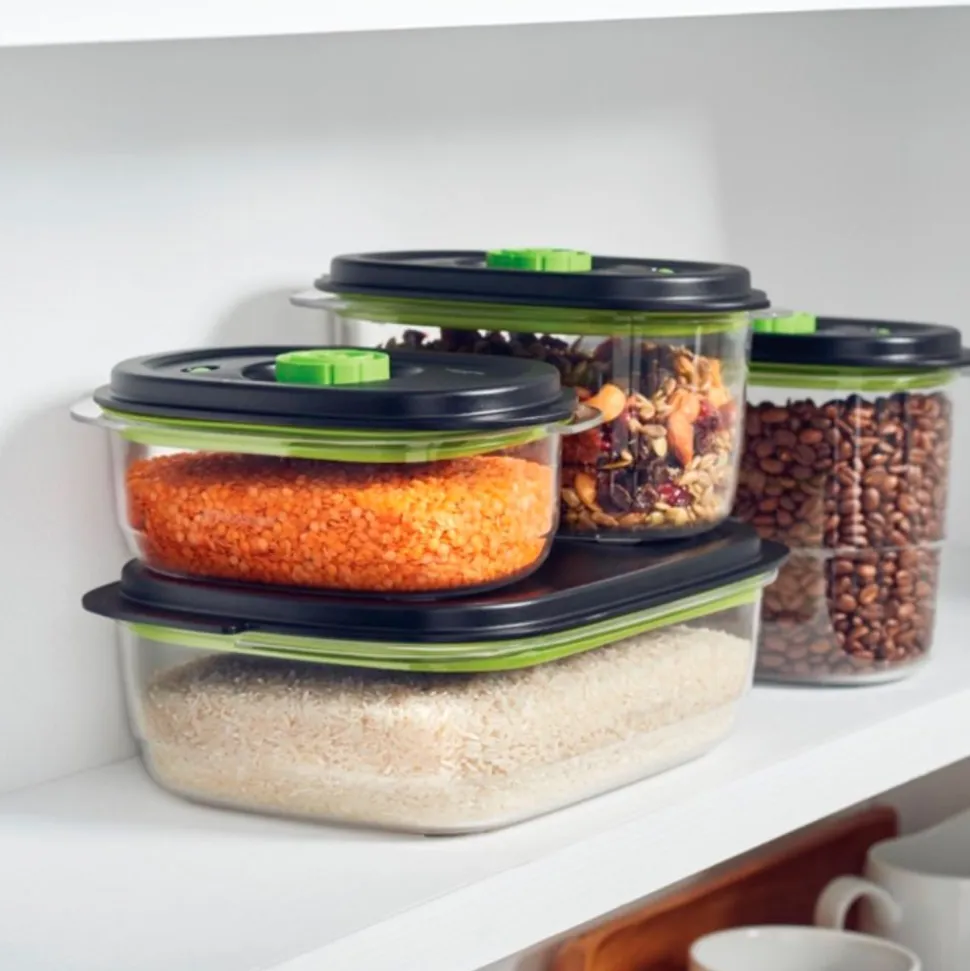 Pack 3 contenedores para envasar al vacío - Foodsaver