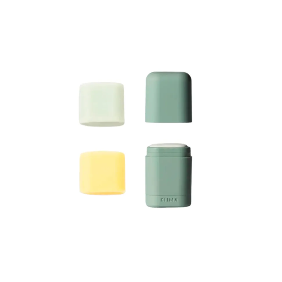 Pack 2 desodorantes sólidos ecológicos +aplicador reutilizable para desodorante, verde - La saponaria