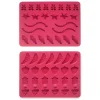 Pack 2 moldes de silicona platino para gominolas - Ibili