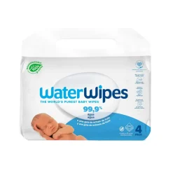 Pack 4 paquetes toallitas húmedas de bebé - Waterwipes