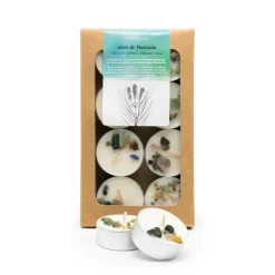 Pack 8 velas de té perfumadas con aceites esenciales ecológicos, Aires de montaña - CanVela