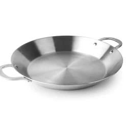 Paellera de acero inoxidable, trichef, 34 cm - Lacor
