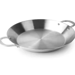 Paellera de acero inoxidable, trichef, 40 cm - Lacor