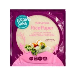 Papel de arroz para rollitos, ecológico - Terrasana