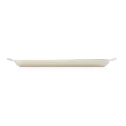 Parrilla de hierro fundido, 32 cm, color merengue - Le Creuset