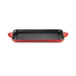 Parrilla de hierro fundido, 32 cm, color cereza - Le Creuset