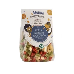 Pasta de arroz y verduras para niños sin gluten y ecológica, 250 g - Pasta Natura
