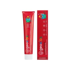 Pasta de dientes infantil sin flúor con hidroxiapatita, sabor fresa, 75 ml - Georganics