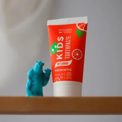 Pasta de dientes infantil sin flúor con prebióticos, ecológica, 50 ml - Wooden Spoon