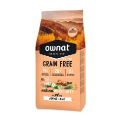 Pienso para perros de cordero sin cereales, junior, GF Prime, 12 kg - Ownat