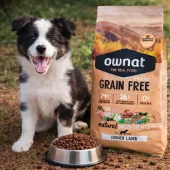 Pienso para perros de cordero sin cereales, junior, GF Prime, 12 kg - Ownat