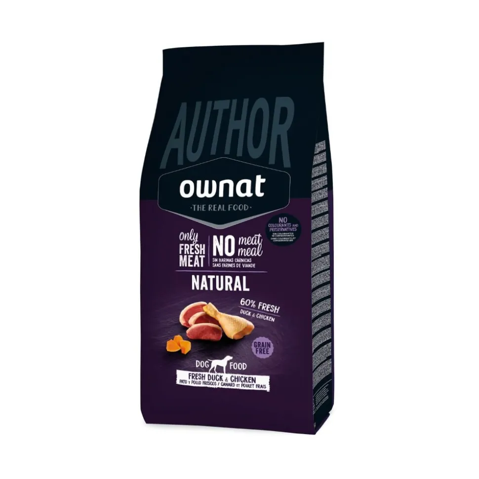 Pienso para perros de pato y pollo sin cereales, Author, 10 kg - Ownat