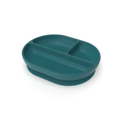 Plato con compartimentos para bebé, color azul - Ekobo