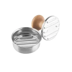 Prensa para hamburguesas de acero inoxidable Crust, 7 cm - Lacor