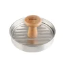 Prensa para hamburguesas de acero inoxidable Crust, 12,5 cm - Lacor
