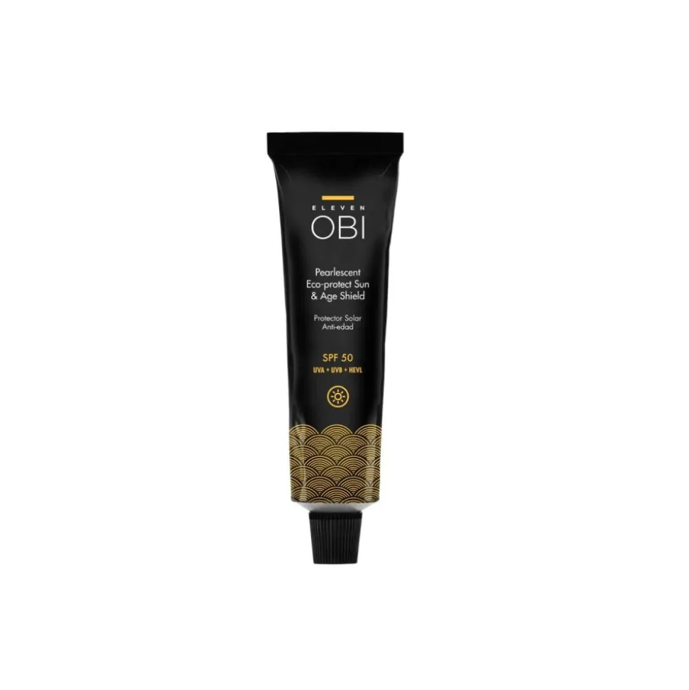 Protector solar facial anti-edad ecológico, SPF 50, 60 ml - Eleven Obi