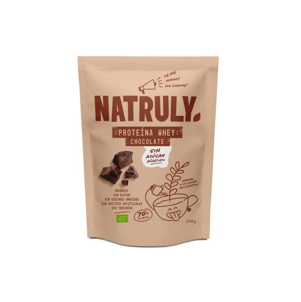 Proteína whey concentrada, en polvo, ecológica, chocolate - Natruly