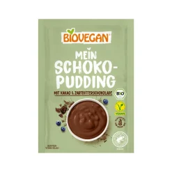 Pudin de chocolate sin gluten, ecológico - Biovegan