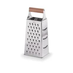 Rallador 4 caras de acero inoxidable con mango de madera - Lacor