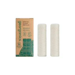 2 Recambios de hilo dental de bionylon vegetal sabor hierbabuena - Georganics