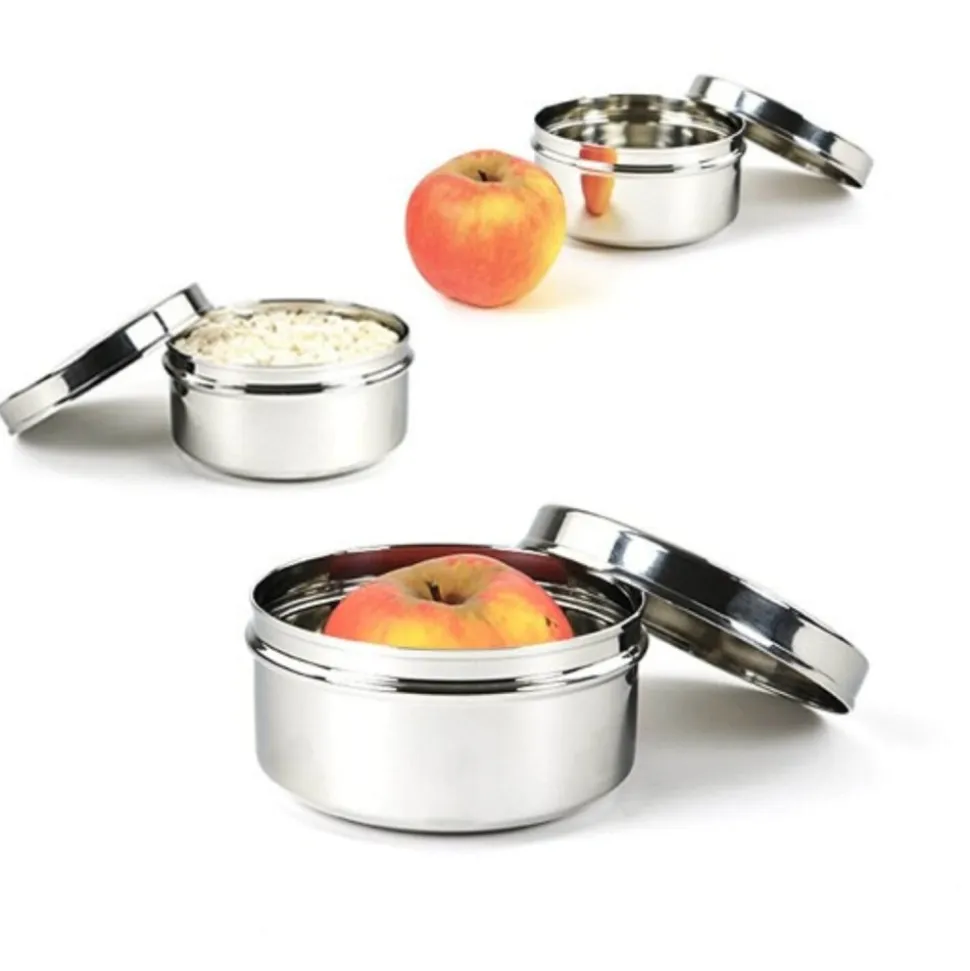 Recipiente de acero inoxidable con tapa, 150 ml - Joli Monde
