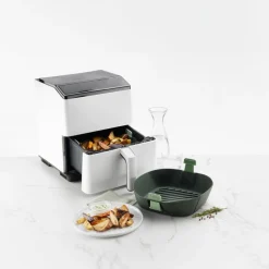Recipiente de silicona platino para freidora de aire, 6,5 l - Lekue